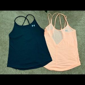 Bundle 2 medium under armor workout tanks worn 1X
